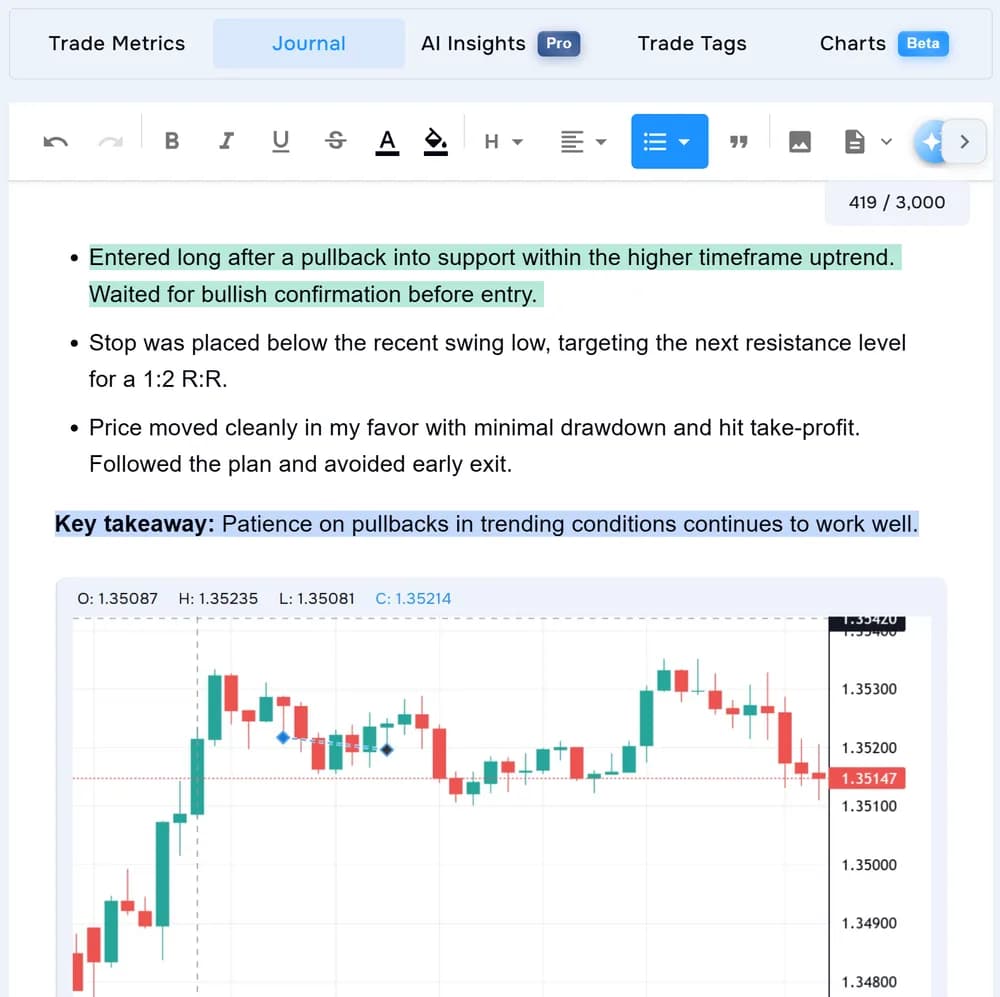 Trade Journal